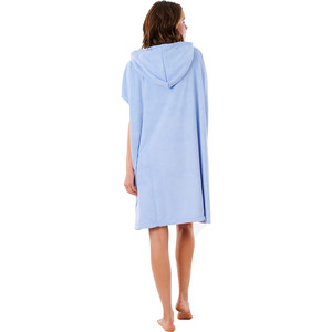 2021 Rip Curl Womens Surf Essential Hooded Towel / Poncho GTWAQ1 - Blue